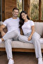 Double Set Premium Men's and Women's 2-Yarn Comfortable Fit Pocketed 2-Piece Sweatpants - 6