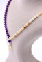 Amethyst Stone Citrine Stone Moonstone Hematite Stone Natural Stone Design Necklace 6 mm - 3
