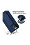 TPU Rubber Silicone Hand Grip Protective Phone Case Cover For Apple iPhone 15 Pro Navy Blue - 6
