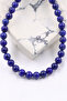 Lapis Lazuli Stone Necklace Natural Stone Strand +A 8 mm - 5