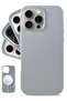 Sophisticated Gladius Grey Leather iPhone 16 Pro Max Case – Softens with Use, MagSafe Compatible