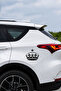Starry Crown Car Sticker - Car Window Sticker - Crown Sticker with Star Detail 15X13Cm - 4
