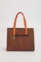 Premium Dark Brown Women's Shoulder Bag 930601 - 3