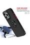iPhone 16 Case – Matte Black Shockproof Bumper with Metal Ring Holder Kickstand & Magnetic Car Mount - 3