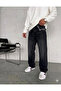 Men's Baggy Fit Denim Trousers with Pocket Embroidery Detail