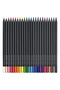 Faber-Castell Black Edition Black Wood And Supersoft Lead Colour Pencils, Pack of 24 - 2