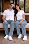 Double Set Premium Men's and Women's 2-Yarn Comfortable Fit Pocketed 2-Piece Sweatpants - 6