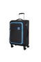 Seville 4 Wheel Polyester Soft Trolley, 69 cm, Black - 3