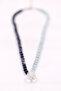 Aquamarine Stone Sodalite Stone Hematite Stone Crystal Quartz Stone Natural Stone Design Necklace 6 mm - 5
