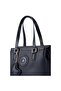 Polyurethane Shoulder Bag, Black - 7