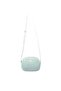 Polyurethane Crossbody Bag, Mint/White - 5