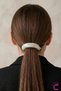 Minimalist Croissant Style Acetate White Banana Hair Clip 7cm - Modern Hair Bun Clip with Clip - 2