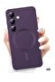 Samsung Galaxy S24 Plus 5G Magnetic Case Cover – Luxury Metallic Paint, Silicone Phone Case with Ful