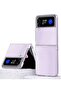 Slim Case Compatible with Samsung Galaxy Z Flip 4, Premium Thin Transparent Hard PC with Non-Slip Gr