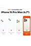 Compatible with iPhone 15 Pro Max Case 6.7", with 1 x Screen Protector, Silky-Soft Touch Liqui - 2