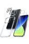[5 in 1] Compatible for iPhone 14 Pro case 6.1 Inch with 2 Pack Tempered Glass Screen Protector & Ca