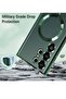 Magnetic Clear Case for Samsung Galaxy S23 Ultra with Camera Lens Protector Magsafe Compatible Elect - 5