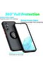 Shockproof Galaxy A14 5G Case with Rotational Metal Ring Kickstand – Anti-Fingerprint Hard Back, Mag - 6