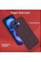 iPhone 16 Plus Maroon Magnetic Car Mount Case – Premium Silicone Multi-Stand Kickstand & Hand Strap - 3