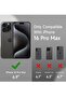 Soft Liquid Silicone Gel Case for iPhone 16 Pro Max - Full Body Shockproof Protection with Matte Fin - 2