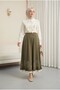 Hakim Collar Ruffle Detailed Lace-Up Jacquard Blouse -Ecru - 5