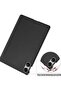 Protective Case for Xiaomi Redmi Pad Pro 12.1 inch, Black PU Leather Flip Wallet Cover with Tempered - 2