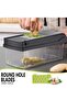Vegetable Chopper Mandoline Slicer Cutter Chopper and Grater 11 in 1 Interchangeable Blades with Col - 5