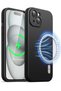 Magnetic Silicone Case for iPhone 15 6.1-Inch, Compatible with MagSafe, Phone Cover with Camer
