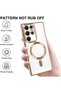 ELTERAZONE Magnetic Clear Case for Galaxy S23 Ultra Case,Compatible with MagSafe, Love Heart Design - 3