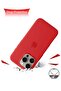 Apple iPhone 16 Pro 2024 Premium Soft Liquid Silicone Case Cover – Red – Shockproof Slim Fit Anti-Sc - 6