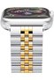 Compatible with Apple Watch Band 44mm 42mm 40mm 38mm Stainless Steel Heavy Band with Butterfly Foldi - 3