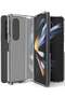 Samsung Galaxy Z Fold 4 5G Case, Clear Soft TPU Bumper Anti-Scratch Hard Acrylic Back Cover Hybrid 2