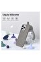 ELTERAZONE Compatible with iPhone 15 Pro Max Case Slim Liquid Silicone 3 Layers Full Covered Soft Ge - 2