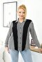 Plus Size Shirt with Scarf Detail on the Shoulder - 5