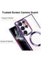 Magnetic Clear Case for Galaxy S23 Ultra Case,Compatible with MagSafe, Love Heart Design Electroplat - 4