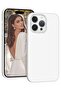 Liquid Silicone Gel Rubber Case for iPhone 14 Pro Max 6.7" - White, Full Body Shockproof Protective