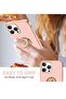 Soft Silicon Shockproof Luxury Gold Lining Case Rotatable Magnetic Ring Grip Holder Car Mount Kickst - 5