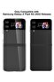 Case for Samsung Galaxy Z Flip 4 Clear Case, Hard PC Back & Soft TPU Bumper Transparent Protective C - 2