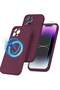 iPhone 14 Pro + 2 Pack Tempered Glass Screen Protector Magsafe Case Silicone Phone Case with Microfi