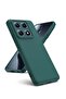 Xiaomi 14T Pro 5G Case Cover in Green - Soft Silicone, Shockproof with Inner Microfiber Lining and C