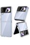 Galaxy Z Flip 4 Clear Case [Anti-Yellow] Slim Thin Premium TPU Crystal Shockproof Protective Cover C