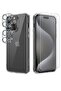 iPhone 14 Pro Clear 5-in-1 Case – Non-Yellowing, Includes 2X Tempered Glass Screen Protectors