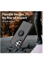 Galaxy S22 Ultra , Clear Crystal Armor Defender Design Hybrid Protective Case Cover Ring Holder Kick - 4