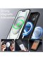 Black Magnetic Silicone Case for iPhone 15 - 6.1-Inch, MagSafe Compatible with Complete Camera - 3