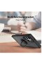 Galaxy S22 Ultra , Clear Crystal Armor Defender Design Hybrid Protective Case Cover Ring Holder Kick - 2