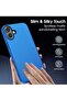 iPhone 16 Ultra-Thin Matte Blue Case – Upgraded with Camera Lens and Screen Protectors, Soft Touch, - 2