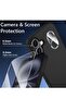 iPhone 16 Ultra-Thin Matte Black Case – Upgraded with Camera Lens and Screen Protectors, Soft Touch, - 3