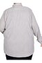 Large Size Men's Linen Pocket Shirt 20386 Gray - 4