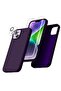 iPhone 14 Plus Case, [5 in 1 with 2 Pack Screen Protector + 2 Pack Camera Lens Protector, Liquid Sil