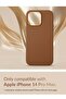 (for iPhone 14 Pro Max) - European Nappa Leather Case - Smoothen and Soften Over Time - Compatible w - 4